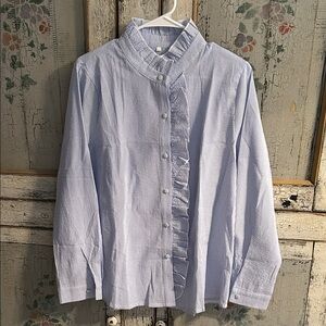 Blue Striped women’s blouse